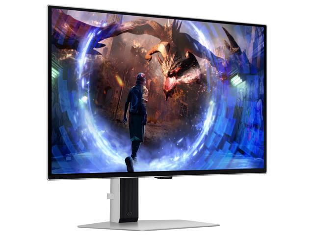 Samsung - 27" Odyssey OLED G6 (G60SD) QHD 360Hz 0.03ms FreeSync Premium Pro Gaming Monitor with HDR - Silver - image 9