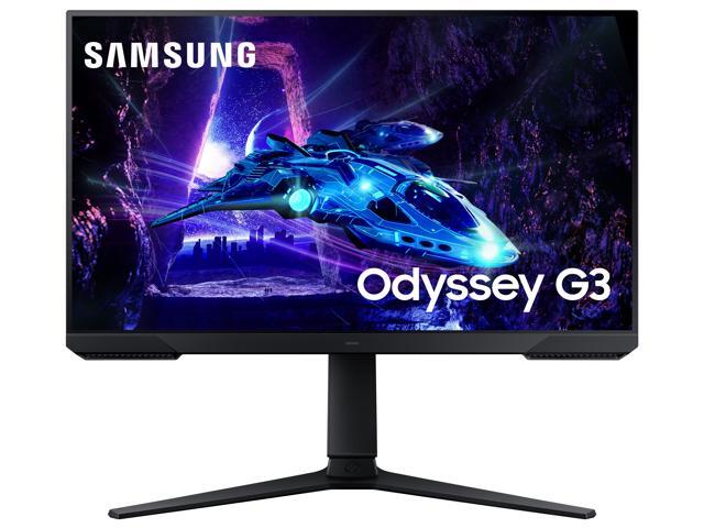 Samsung - Odyssey G30D 24" LED AMD FreeSync Premium 180Hz 1ms Gaming Monitor (DisplayPort, HDMI) - Black - image 3
