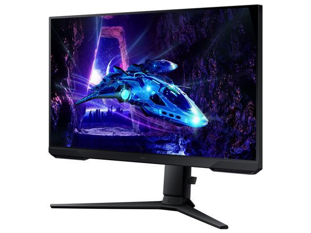 Samsung - Odyssey G30D 24" LED AMD FreeSync Premium 180Hz 1ms Gaming Monitor (DisplayPort, HDMI) - Black - image 4
