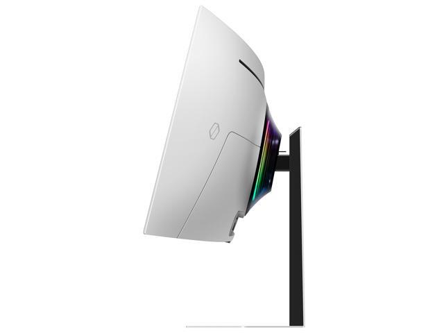 Samsung - 49" Odyssey OLED G9 Curved Dual-QHD 240Hz FreeSync Prem Pro and G-Sync Compatible Smart Glare Free Gaming Monitor - Silver - image 9