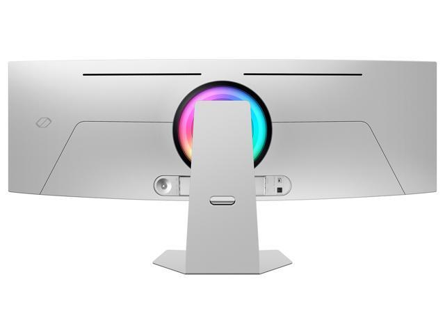 Samsung - 49" Odyssey OLED G9 Curved Dual-QHD 240Hz FreeSync Prem Pro and G-Sync Compatible Smart Glare Free Gaming Monitor - Silver - image 10
