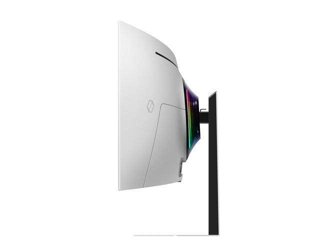 Samsung - 49" Odyssey OLED G9 Curved Dual-QHD 240Hz FreeSync Prem Pro and G-Sync Compatible Smart Glare Free Gaming Monitor - Silver - image 8