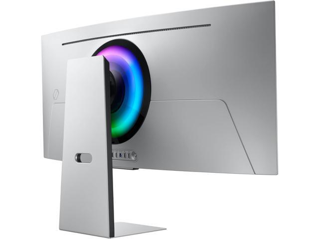 Samsung - 34" Odyssey OLED G8 Curved Ultra-WQHD 175Hz FreeSync Prem Pro and G-Sync Compatible Smart Glare Free Gaming Monitor - Silver - image 6
