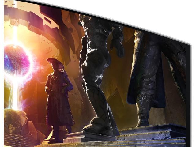 Samsung - 34" Odyssey OLED G8 Curved Ultra-WQHD 175Hz FreeSync Prem Pro and G-Sync Compatible Smart Glare Free Gaming Monitor - Silver - image 10