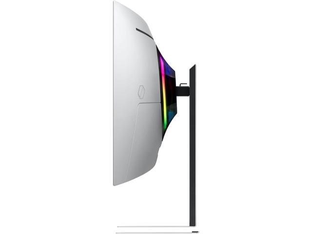 Samsung - 34" Odyssey OLED G8 Curved Ultra-WQHD 175Hz FreeSync Prem Pro and G-Sync Compatible Smart Glare Free Gaming Monitor - Silver - image 8