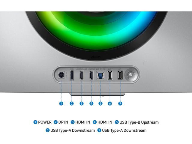 Samsung - 34" Odyssey OLED G8 Curved Ultra-WQHD 175Hz FreeSync Prem Pro and G-Sync Compatible Smart Glare Free Gaming Monitor - Silver - image 9