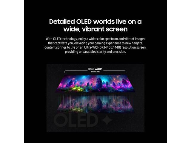 Samsung - 34" Odyssey OLED G8 Curved Ultra-WQHD 175Hz FreeSync Prem Pro and G-Sync Compatible Smart Glare Free Gaming Monitor - Silver - image 11