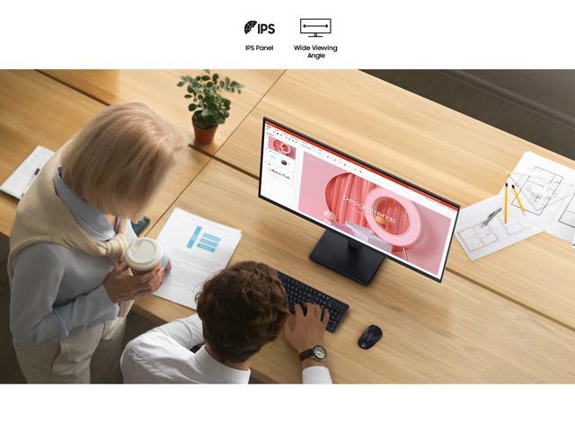 Samsung - 24" S3 (S30GD) IPS LED FHD 100Hz Monitor (HDMI, D-sub) - Black - image 12