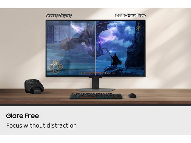 Samsung - 27" Odyssey OLED G8 (G81SF), 4K UHD, 240Hz, 0.03ms, AMD FreeSync Premium Pro, Glare Free, HDR 400 Gaming Monitor - Silver - image 12