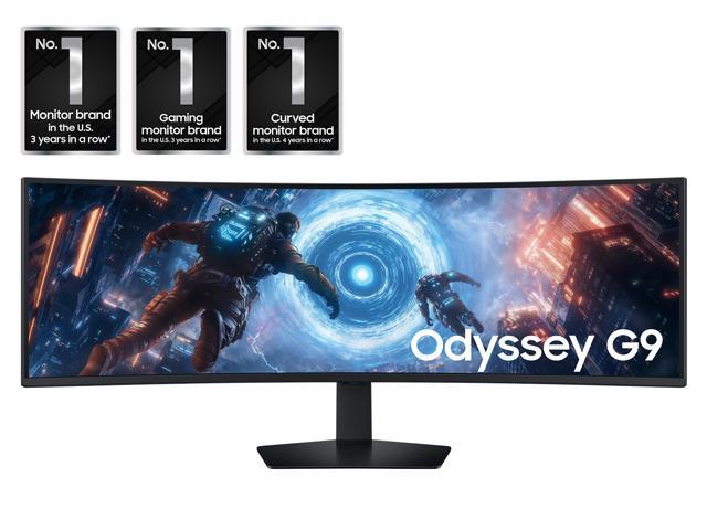 Samsung - 49" Odyssey G9 G91F 1000R Curved Dual QHD 144Hz 1ms AMD FreeSync Premium Pro Gaming Monitor with HDR600 (HDMI x2,DP,USB) - Black - image 3
