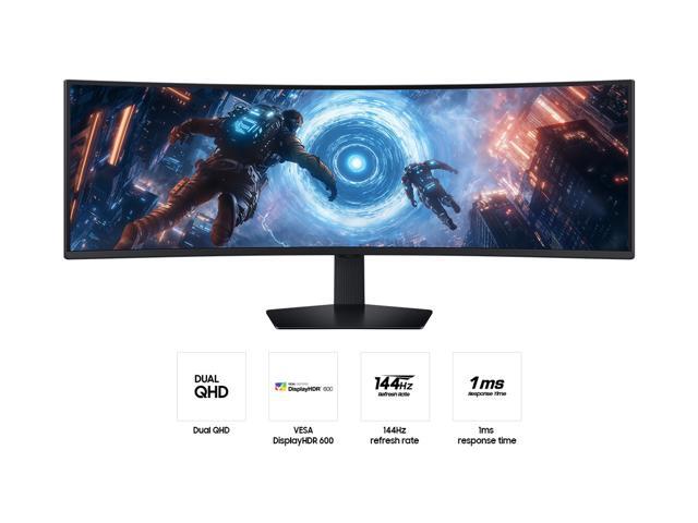 Samsung - 49" Odyssey G9 G91F 1000R Curved Dual QHD 144Hz 1ms AMD FreeSync Premium Pro Gaming Monitor with HDR600 (HDMI x2,DP,USB) - Black - image 8