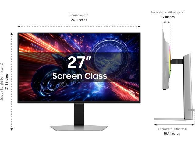 Samsung - 27" Odyssey OLED G6 (G60SF) QHD 500Hz 0.03ms GSync Compatible and FreeSync Prem Pro Gaming Monitor with HDR 500 - Silver - image 5