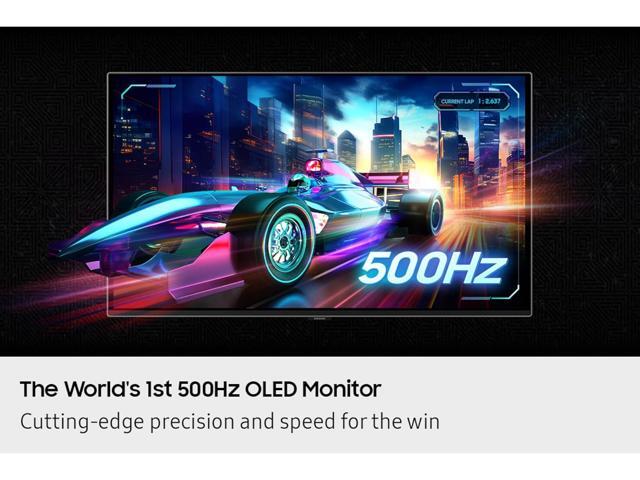 Samsung - 27" Odyssey OLED G6 (G60SF) QHD 500Hz 0.03ms GSync Compatible and FreeSync Prem Pro Gaming Monitor with HDR 500 - Silver - image 10