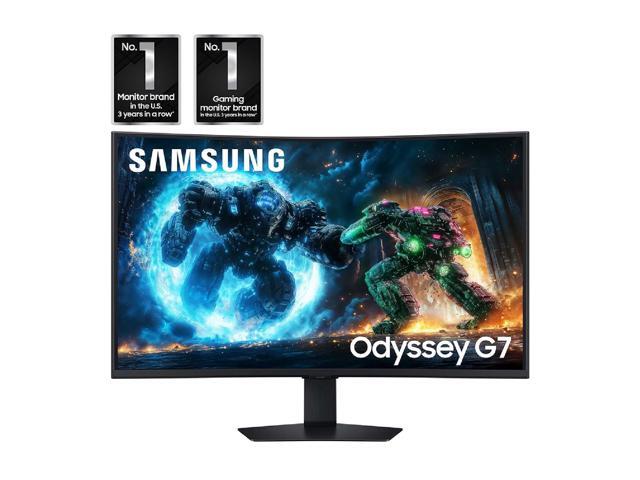 Samsung - 37" Odyssey G75F 4K 165Hz 1ms AMD FreeSync Prem Pro Curved Gaming Monitor with HDR 600 (DisplayPort, HDMI) - Black - image 3