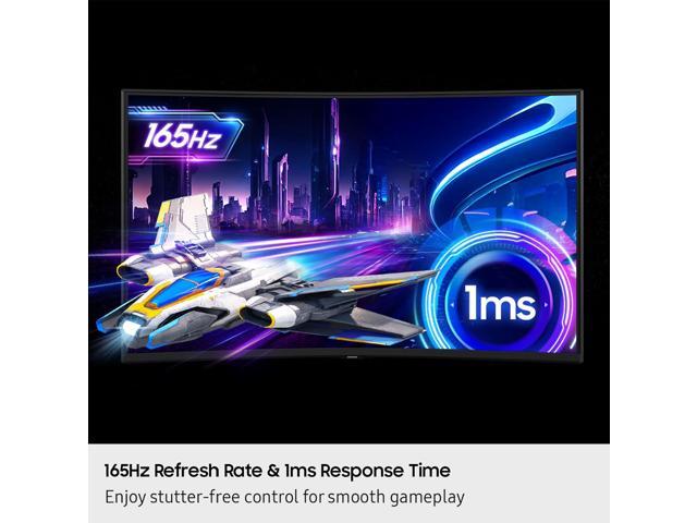 Samsung - 37" Odyssey G75F 4K 165Hz 1ms AMD FreeSync Prem Pro Curved Gaming Monitor with HDR 600 (DisplayPort, HDMI) - Black - image 10