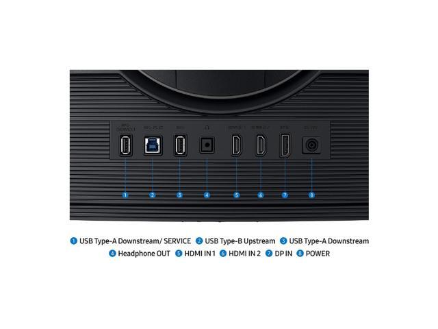 Samsung - 37" Odyssey G75F 4K 165Hz 1ms AMD FreeSync Prem Pro Curved Gaming Monitor with HDR 600 (DisplayPort, HDMI) - Black - image 11