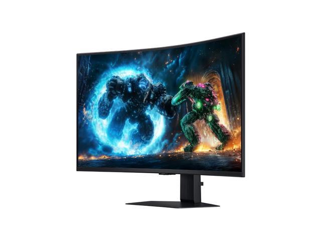 Samsung - 37" Odyssey G75F 4K 165Hz 1ms AMD FreeSync Prem Pro Curved Gaming Monitor with HDR 600 (DisplayPort, HDMI) - Black - image 5