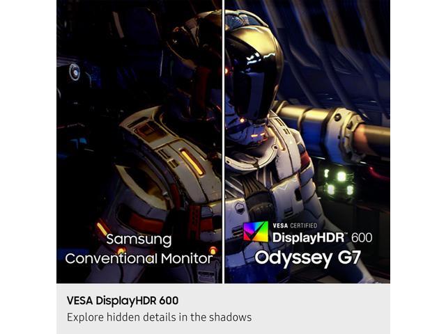 Samsung - 40" Odyssey G75F WUHD 180Hz 1ms AMD FreeSync Prem Pro Curved Gaming Monitor with HDR 600 (DisplayPort, HDMI) - Black - image 7