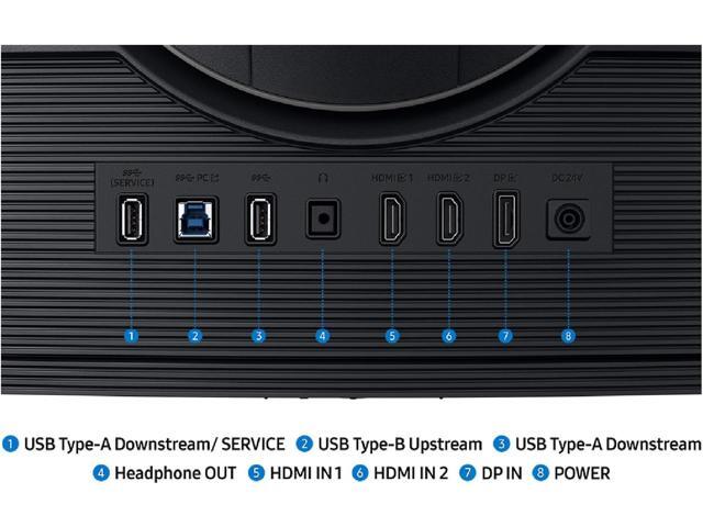 Samsung - 40" Odyssey G75F WUHD 180Hz 1ms AMD FreeSync Prem Pro Curved Gaming Monitor with HDR 600 (DisplayPort, HDMI) - Black - image 9