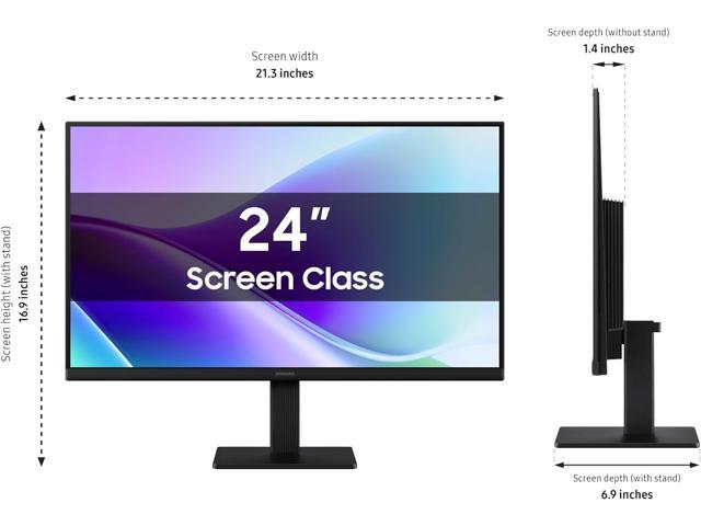 Samsung 24' S3 (S32GF) Full HD 120Hz IPS Flicker Free, Eye Saver Mode 2x HDMI ports LCD Computer Monitor for both Work and Gaming LS24F320GANXZA