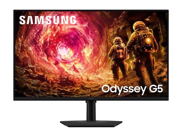 Samsung - 32" Odyssey G5 (G50F) QHD Fast IPS 180Hz 1ms G-Sync & FreeSync Compatible Gaming Monitor (DisplayPort, HDMI) - Black - image 3