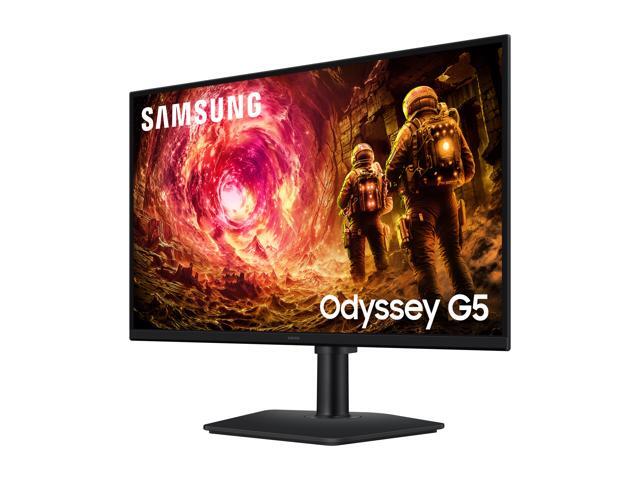 Samsung - 27" Odyssey G5 (G50F) QHD Fast IPS 180Hz 1ms G-Sync & FreeSync Compatible Gaming Monitor (DisplayPort, HDMI) - Black - image 5