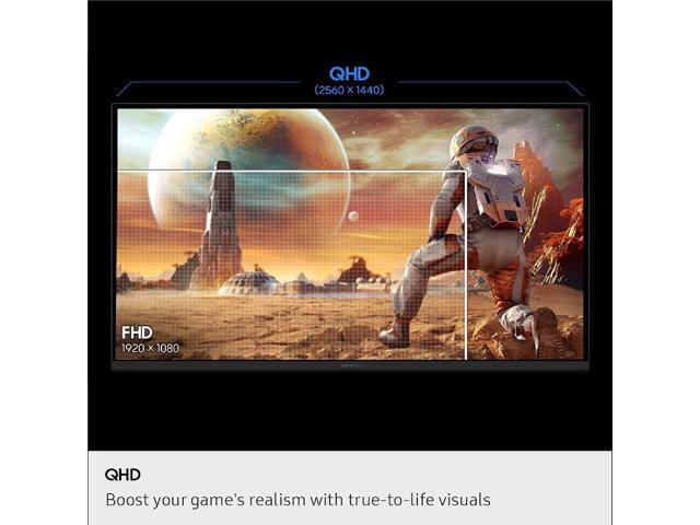 Samsung - 27" Odyssey G5 (G50F) QHD Fast IPS 180Hz 1ms G-Sync & FreeSync Compatible Gaming Monitor (DisplayPort, HDMI) - Black - image 7