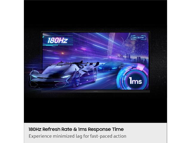 Samsung - 27" Odyssey G5 (G50F) QHD Fast IPS 180Hz 1ms G-Sync & FreeSync Compatible Gaming Monitor (DisplayPort, HDMI) - Black - image 9