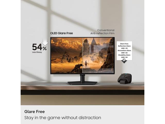 Samsung - 27" Odyssey OLED G6 (G61SH) QHD 240Hz 0.03ms, AMD FreeSync Premium, Glare Free Gaming Monitor - Black - image 5