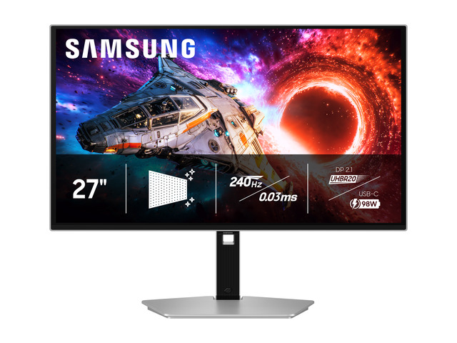 SAMSUNG Odyssey 27 inch UHD 4K 240Hz AMD FreeSync Premium Pro (Adaptive Syn…