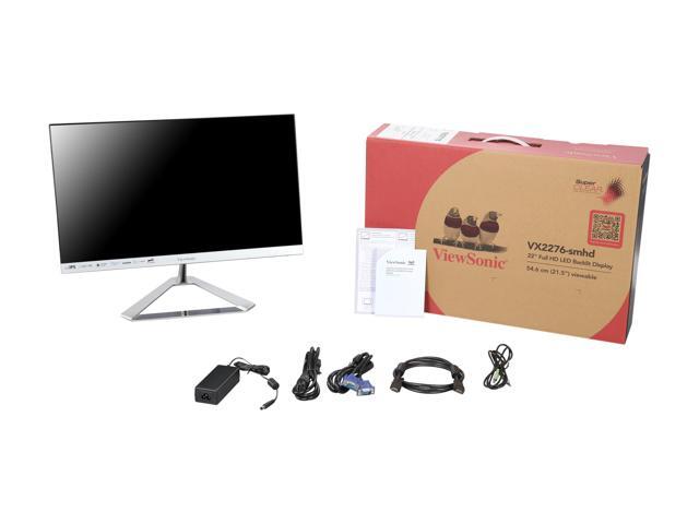 ViewSonic - VX2276-SMH 22" IPS LCD FHD Monitor (DisplayPort VGA, HDMI) - Silver - image 12