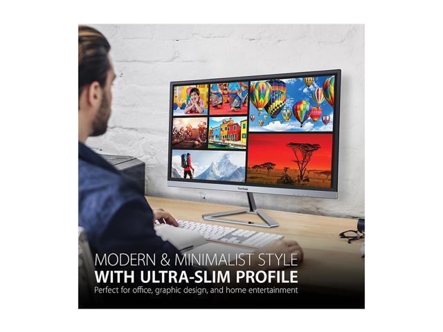 ViewSonic - VX2276-SMH 22" IPS LCD FHD Monitor (DisplayPort VGA, HDMI) - Silver - image 3