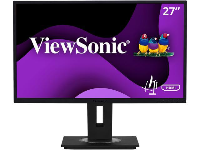 ViewSonic VG2748 27 Inch IPS 1080p Ergonomic Monitor with HDMI DisplayPort USB and 40 Degree Tilt for Home and Office