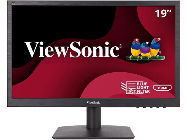 ViewSonic VA1903H 19 Inch WXGA 1366x768p 16:9 Widescreen Monitor with Enhanced View Comfort, Custom ViewModes and HDMI for Home and Office