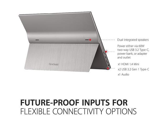 ViewSonic - TD1655 15.6" LCD FHD Touch Screen Monitor (USB-C, Mini HDMI) - Black - image 6