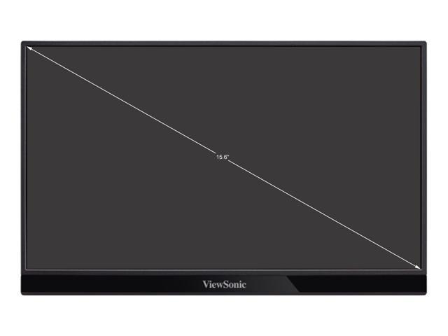 ViewSonic - VG1655 15.6 LCD FHD Monitor (DisplayPort USB, HDMI) - Silver - image 9