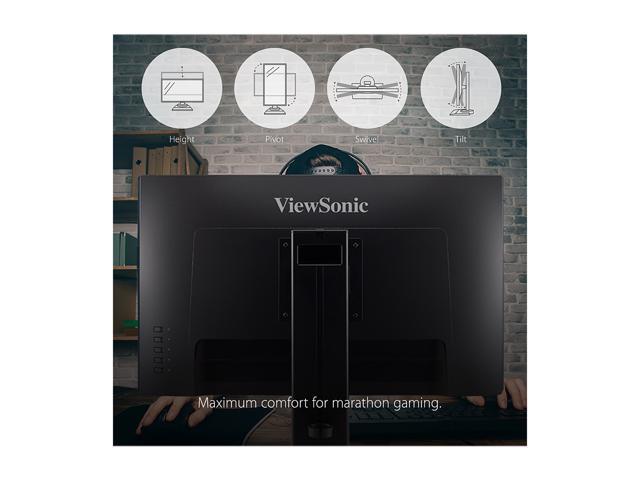ViewSonic XG2405 24 Inch 1080p 1ms 144Hz Frameless IPS Gaming Monitor with FreeSync Premium Eye Care Advanced Ergonomics Mode HDMI and DP for Esports