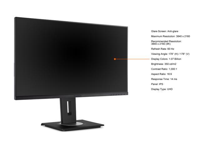 ViewSonic - VG2756-4K 27" IPS 4K UHD Docking Monitor (HDMI, USB-C, DisplayPort) - Black - image 9