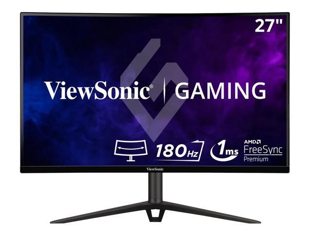 ViewSonic VX2718-2KPC-MHD 27 Inch WQHD 1440p 180Hz 1ms Curved Gaming Monitor with Adaptive-Sync Eye Care HDMI and Display Port