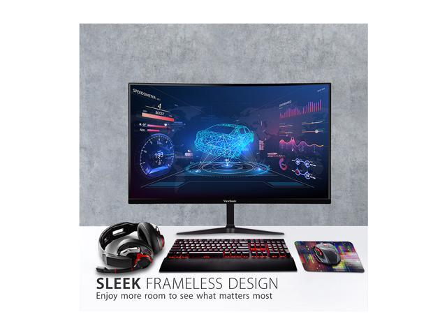 ViewSonic VX2718-2KPC-MHD Curved Gaming Computer Monitor 27' WQHD 1440p 180Hz 1ms with Adaptive-Sync Eye Care HDMI and Display Port