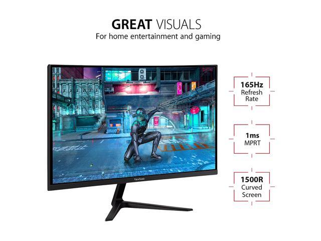ViewSonic - VX3218-PC-MHD 31.5" LCD Curved FHD Adaptive Sync Gaming Monitor (DisplayPort HDMI) - Black - image 4