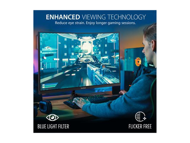 ViewSonic - VX3218-PC-MHD 31.5" LCD Curved FHD Adaptive Sync Gaming Monitor (DisplayPort HDMI) - Black - image 6