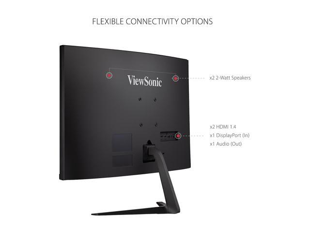 ViewSonic - VX3218-PC-MHD 31.5" LCD Curved FHD Adaptive Sync Gaming Monitor (DisplayPort HDMI) - Black - image 8