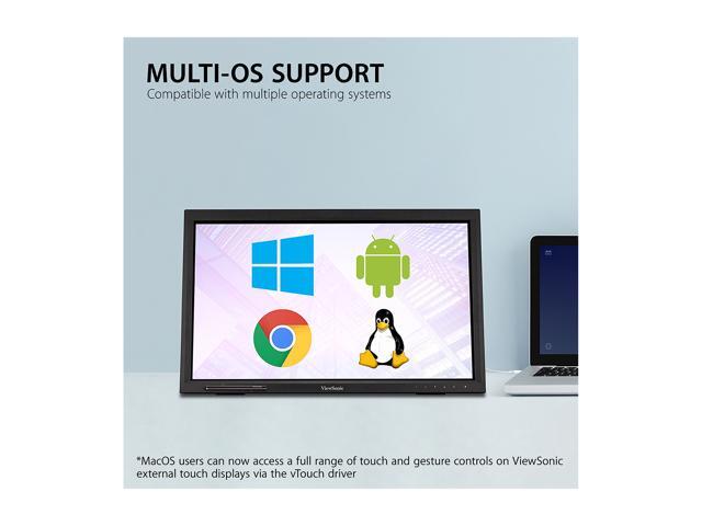 ViewSonic - TD2223 22" LCD FHD Touch Screen Monitor (HDMI, VGA, DVI and USB) - Black - image 5