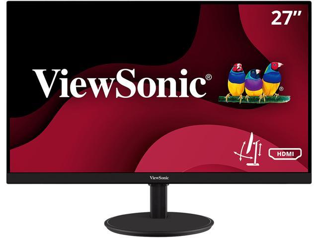 ViewSonic VA2747-MHJ 27 Inch Full HD 1080p Monitor with Advanced Ergonomics, Ultra-Thin Bezel, Adaptive Sync, 75 Hz, Eye Care, HDMI, VGA Inputs for.