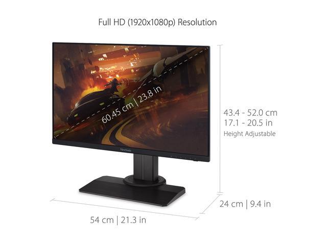 ViewSonic - XG2431 23.8" LCD FHD FreeSync Premium Gaming Monitor with HDR (DisplayPort USB, HDMI) - Black - image 6