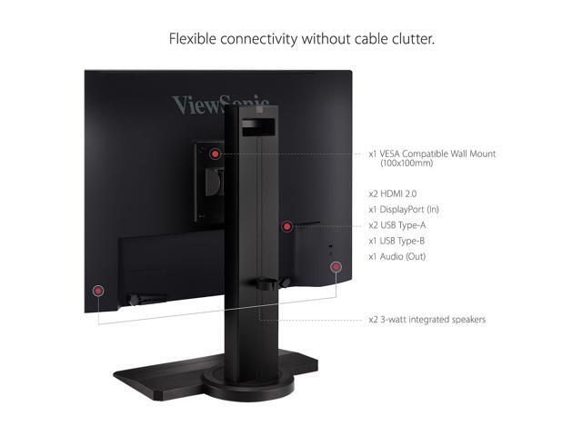 ViewSonic - XG2431 23.8" LCD FHD FreeSync Premium Gaming Monitor with HDR (DisplayPort USB, HDMI) - Black - image 8