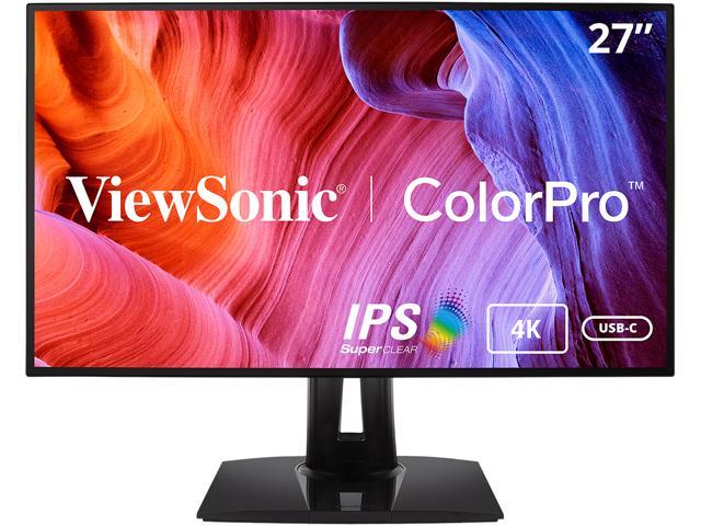 ViewSonic VP2768a-4K 27 Inch Premium IPS 4K Monitor with Advanced Ergonomics, ColorPro 100% sRGB Rec 709, 14-bit 3D LUT, Eye Care, HDMI, USB Type.