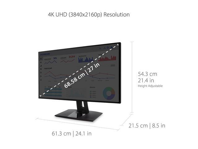 ViewSonic - ColorPro VP2768A-4K 27" IPS 4K UHD Monitor (DisplayPort USB, HDMI) - Black - image 8