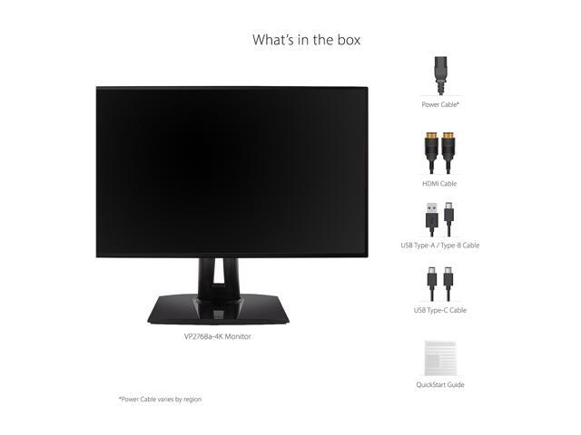 ViewSonic - ColorPro VP2768A-4K 27" IPS 4K UHD Monitor (DisplayPort USB, HDMI) - Black - image 10
